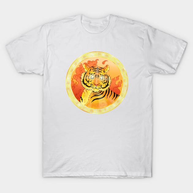 Year of the Tiger Fire Element T-Shirt by Jspirit